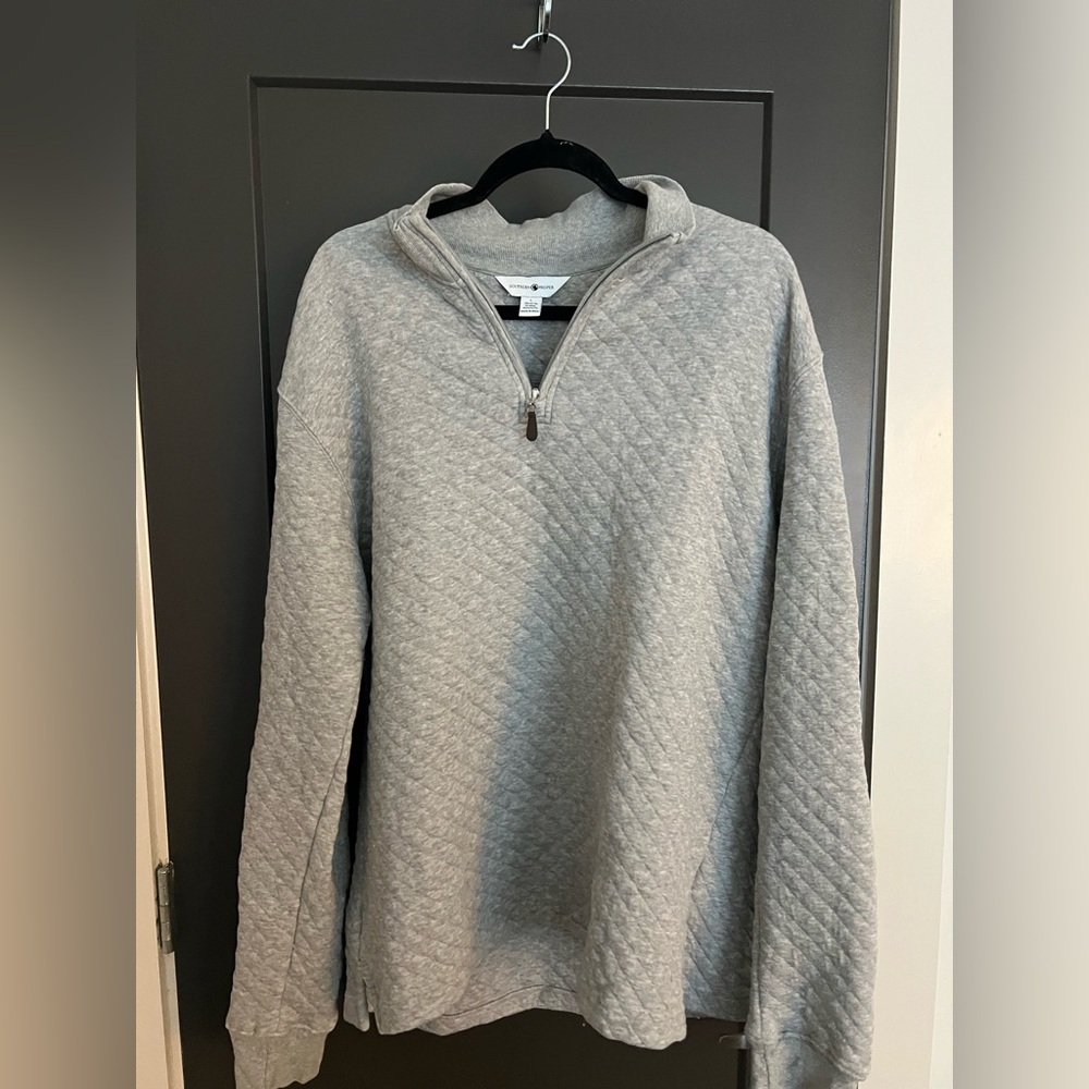 Southern Proper Men’s Gray Quilted Quarter Zip